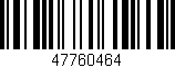 Código de barras (EAN, GTIN, SKU, ISBN): '47760464'