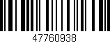 Código de barras (EAN, GTIN, SKU, ISBN): '47760938'
