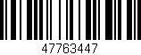 Código de barras (EAN, GTIN, SKU, ISBN): '47763447'