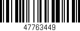 Código de barras (EAN, GTIN, SKU, ISBN): '47763449'
