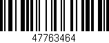 Código de barras (EAN, GTIN, SKU, ISBN): '47763464'