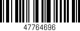 Código de barras (EAN, GTIN, SKU, ISBN): '47764696'
