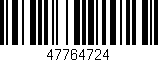 Código de barras (EAN, GTIN, SKU, ISBN): '47764724'