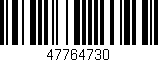 Código de barras (EAN, GTIN, SKU, ISBN): '47764730'