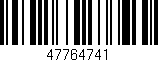 Código de barras (EAN, GTIN, SKU, ISBN): '47764741'