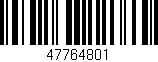 Código de barras (EAN, GTIN, SKU, ISBN): '47764801'