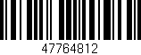Código de barras (EAN, GTIN, SKU, ISBN): '47764812'