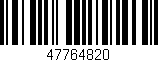 Código de barras (EAN, GTIN, SKU, ISBN): '47764820'