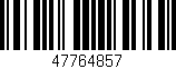 Código de barras (EAN, GTIN, SKU, ISBN): '47764857'
