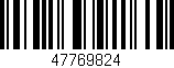 Código de barras (EAN, GTIN, SKU, ISBN): '47769824'