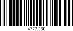 Código de barras (EAN, GTIN, SKU, ISBN): '4777.360'