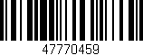 Código de barras (EAN, GTIN, SKU, ISBN): '47770459'