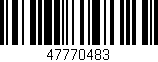 Código de barras (EAN, GTIN, SKU, ISBN): '47770483'