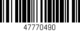 Código de barras (EAN, GTIN, SKU, ISBN): '47770490'