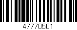 Código de barras (EAN, GTIN, SKU, ISBN): '47770501'