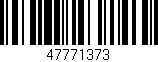 Código de barras (EAN, GTIN, SKU, ISBN): '47771373'