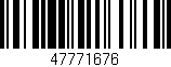 Código de barras (EAN, GTIN, SKU, ISBN): '47771676'