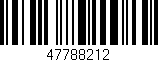 Código de barras (EAN, GTIN, SKU, ISBN): '47788212'