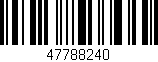 Código de barras (EAN, GTIN, SKU, ISBN): '47788240'