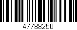 Código de barras (EAN, GTIN, SKU, ISBN): '47788250'