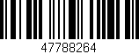 Código de barras (EAN, GTIN, SKU, ISBN): '47788264'