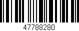 Código de barras (EAN, GTIN, SKU, ISBN): '47788280'