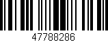 Código de barras (EAN, GTIN, SKU, ISBN): '47788286'