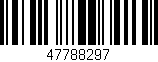 Código de barras (EAN, GTIN, SKU, ISBN): '47788297'