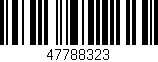 Código de barras (EAN, GTIN, SKU, ISBN): '47788323'