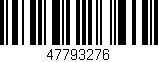 Código de barras (EAN, GTIN, SKU, ISBN): '47793276'