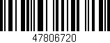 Código de barras (EAN, GTIN, SKU, ISBN): '47806720'