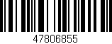 Código de barras (EAN, GTIN, SKU, ISBN): '47806855'