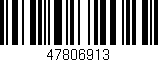 Código de barras (EAN, GTIN, SKU, ISBN): '47806913'