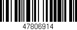 Código de barras (EAN, GTIN, SKU, ISBN): '47806914'