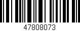 Código de barras (EAN, GTIN, SKU, ISBN): '47808073'