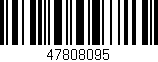 Código de barras (EAN, GTIN, SKU, ISBN): '47808095'