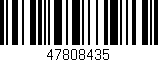 Código de barras (EAN, GTIN, SKU, ISBN): '47808435'