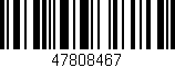 Código de barras (EAN, GTIN, SKU, ISBN): '47808467'