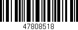 Código de barras (EAN, GTIN, SKU, ISBN): '47808518'