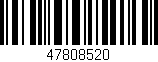 Código de barras (EAN, GTIN, SKU, ISBN): '47808520'