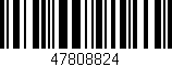 Código de barras (EAN, GTIN, SKU, ISBN): '47808824'