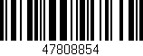 Código de barras (EAN, GTIN, SKU, ISBN): '47808854'