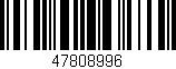 Código de barras (EAN, GTIN, SKU, ISBN): '47808996'