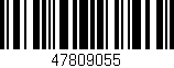 Código de barras (EAN, GTIN, SKU, ISBN): '47809055'