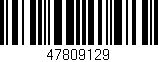 Código de barras (EAN, GTIN, SKU, ISBN): '47809129'