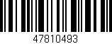 Código de barras (EAN, GTIN, SKU, ISBN): '47810493'