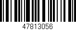 Código de barras (EAN, GTIN, SKU, ISBN): '47813056'