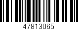 Código de barras (EAN, GTIN, SKU, ISBN): '47813065'