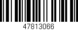 Código de barras (EAN, GTIN, SKU, ISBN): '47813066'