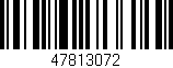 Código de barras (EAN, GTIN, SKU, ISBN): '47813072'